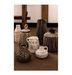 Vase céramique marron et beige Cintee H 25 cm - Lot de 2 - Photo n°2