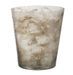 Vase conique verre transparent et sable Liath - Photo n°1