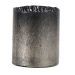 Vase cylindrique verre argenté Liath H 15 cm - Photo n°1