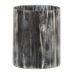 Vase cylindrique verre noir et gris Liath H 15 cm - Photo n°1
