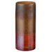 Vase cylindrique verre ocre et bordeaux Winno H 28 - Photo n°1