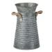 Vase métal gris avec anses Kimen - Lot de 3 - Photo n°1