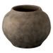 Vase rond terre cuite marron Praji - Photo n°1
