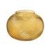 Vase rond verre jaune à rayures Nayra - Photo n°1