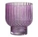 Vase rond verre rose Ocel H 16 cm - Photo n°1