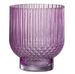Vase rond verre rose Ocel H 22 cm - Photo n°1