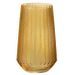 Vase verre jaune à rayures Nayra - Lot de 3 - Photo n°1