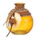 Vase verre jaune avec coquillage Nayra - Photo n°1
