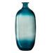 Vase verre transparent et bleu Veeda - Photo n°1