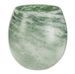 Vase verre vert et blanc Ocel H 18 cm - Photo n°1
