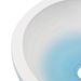 Vasque à poser blanc et bleu rond Φ41x14 cm céramique - Photo n°5