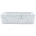 Vasque à poser blanc rectangulaire 46x35,5x13 cm céramique - Photo n°3