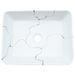 Vasque à poser blanc rectangulaire 46x35,5x13 cm céramique - Photo n°6