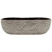 Vasque à poser gris/noir rectangulaire 48x37,5x13,5cm céramique - Photo n°3