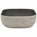 Vasque à poser gris/noir rectangulaire 48x37,5x13,5cm céramique - Photo n°5