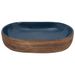 Vasque à poser marron et bleu ovale 59x40x14 cm céramique - Photo n°4