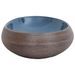 Vasque à poser marron et bleu ovale 59x40x15 cm céramique - Photo n°5