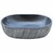 Vasque à poser noir et gris ovale 47x33x13 cm céramique - Photo n°4
