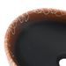 Vasque à poser noir et orange ovale 47x33x13 cm céramique - Photo n°7