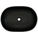 Vasque à poser noir ovale 59x40x14 cm céramique - Photo n°6