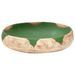 Vasque à poser vert et marron ovale 59x40x15 cm céramique - Photo n°4