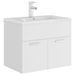 Vasque avec lavabo intégré 60 cm Blanc - Photo n°1