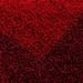 VEGA Tapis de salon Shaggy - 80 x 150 cm - Rouge - Photo n°4