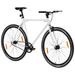 Vélo à pignon fixe blanc et noir 700c 51 cm - Photo n°2