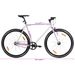 Vélo à pignon fixe blanc et noir 700c 51 cm - Photo n°10