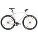 Vélo à pignon fixe blanc et noir 700c 55 cm - Photo n°1