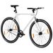 Vélo à pignon fixe blanc et noir 700c 55 cm - Photo n°2