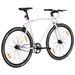 Vélo à pignon fixe blanc et noir 700c 55 cm - Photo n°3