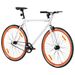 Vélo à pignon fixe blanc et orange 700c 51 cm - Photo n°2