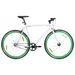 Vélo à pignon fixe blanc et vert 700c 51 cm - Photo n°1