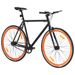 Vélo à pignon fixe noir et orange 700c 55 cm - Photo n°2