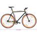 Vélo à pignon fixe noir et orange 700c 55 cm - Photo n°9