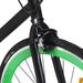 Vélo à pignon fixe noir et vert 700c 55 cm - Photo n°4