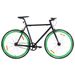 Vélo à pignon fixe noir et vert 700c 59 cm - Photo n°1