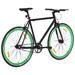 Vélo à pignon fixe noir et vert 700c 59 cm - Photo n°3