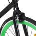 Vélo à pignon fixe noir et vert 700c 59 cm - Photo n°4