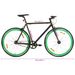 Vélo à pignon fixe noir et vert 700c 59 cm - Photo n°9