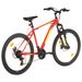 Vélo de montagne 21 vitesses Roues de 27,5 pouces 42 cm Rouge - Photo n°3