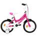 Vélo pour enfant rose et noir 14 pouces Vital - Photo n°1