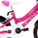 Vélo pour enfant rose et noir 14 pouces Vital - Photo n°6