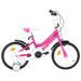 Vélo pour enfants 16 pouces Noir et rose - Photo n°1