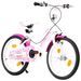 Vélo pour enfants 18 pouces Rose et blanc - Photo n°2
