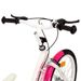 Vélo pour enfants 24 pouces Rose et blanc - Photo n°4