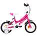 Vélo pour fille rose et noir 12 pouces Vital - Photo n°1