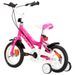 Vélo pour fille rose et noir 12 pouces Vital - Photo n°3