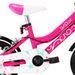Vélo pour fille rose et noir 12 pouces Vital - Photo n°6